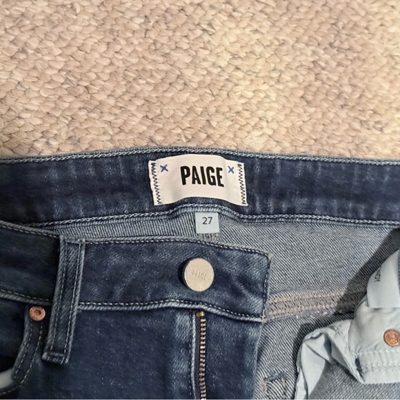 PAIGE Cindy straight leg Indigo Denim Jeans - Picture 3 of 10